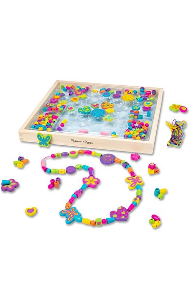 Melissa & Doug باقة خرز خشبية