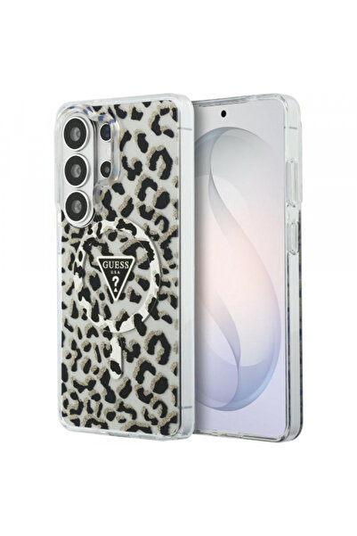 Stef's Cat Θήκη MagSafe για Samsung Galaxy S26 Ultra S948, Guess, Μοτίβο Λεοπ...