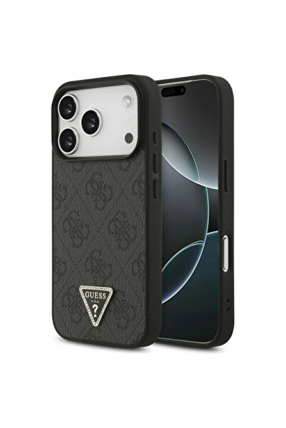 Stef's Cat Θήκη MagSafe για Apple iPhone 17 Pro Max, Guess, 4G Triangle Stras...