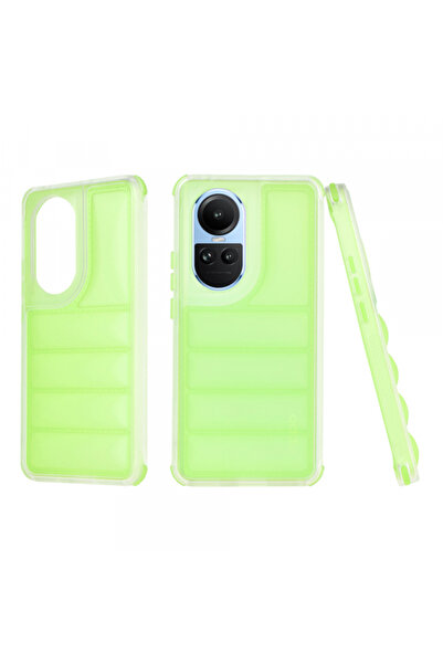 Stef's Cat Case for Oppo Reno10 / Reno10 Pro, Stef's Cat, Wave Shield, Green