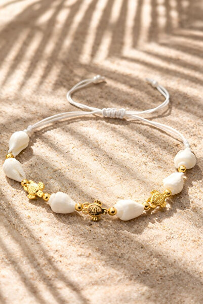 NBS Beautiful Naturel Stones سوار على شكل سلحفاة البحر مصنوع يدويًا، موضة عصر...