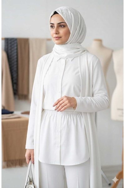 greymoda Yarım Gömlek Altı 2 Li Set Siyah-beyaz