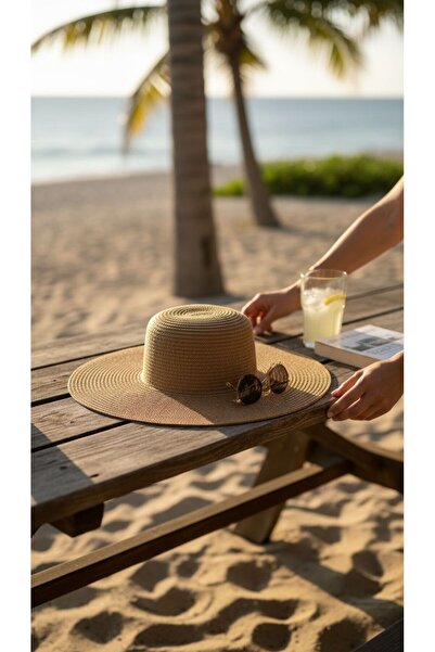 SOWACO Natural Riviera Straw Hat – Wide Brim Classic Beach Hat