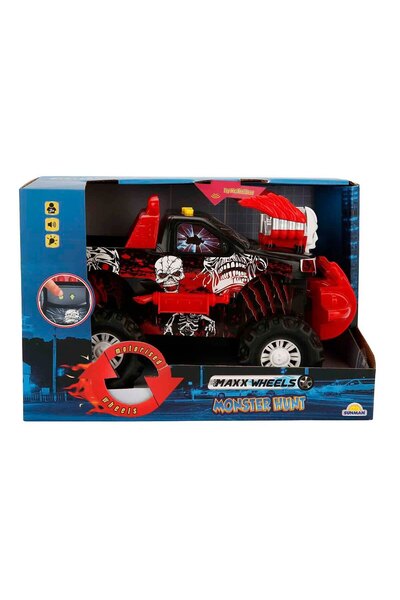 Maxx Wheels Masina de teren cu Lumini si Sunete, Maxx Wheels, Rosu, 30 cm