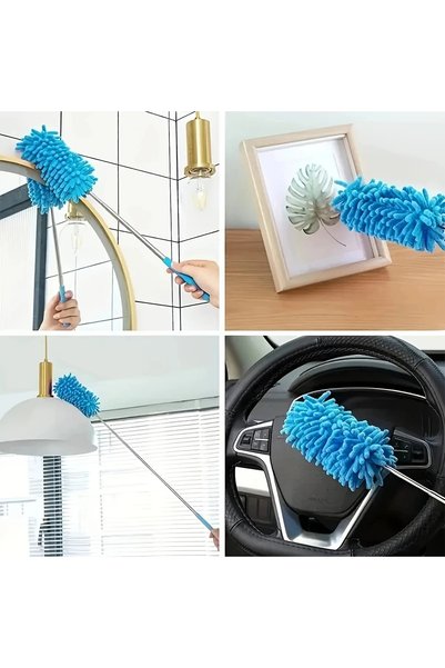 TİNEKE Telescopic Microfiber Car Interior and Cleaning Brush