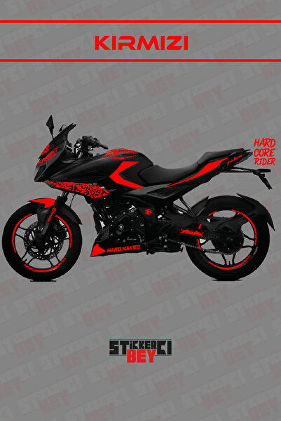 STİCKERCI BEY BAJAJ PULSAR F250 FULL BODY MOTOR ARMA STİCKER KAPLAMA SETİ (FOLYO KESİM)