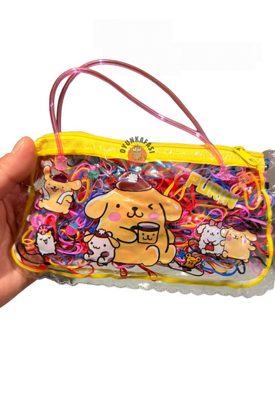 OYUNKAFASI Colorful Thin Rubber Buckle Set in Mini Bag (100+ Pieces, Assorted Colors)