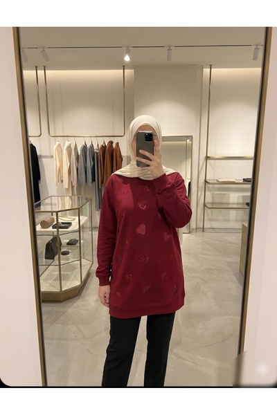 Azram Fashion Women's Heart Patterned Tunic