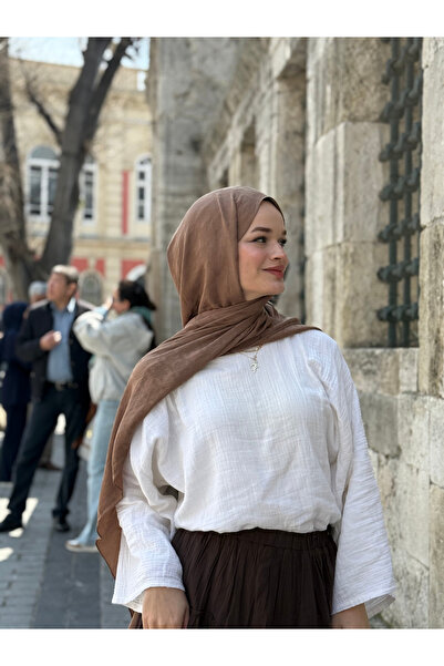 CUOCA LOUNGE İpek Kazayağı Desen Pamuk Jakar Şal VL062