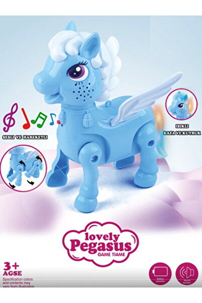 toysclub 2571 YÜRÜYEN PİLLİ AT - MAVİ
