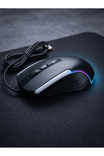 ERDİNEKS Simetrik Tasarım Sağ ve Sol El Uyumlu RGB Gaming Mouse - Ayarlanabil...