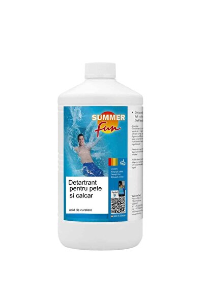 Summer Fun Detartrant pentru pete si calcar piscina, Summer Fun, 1L, se utili...