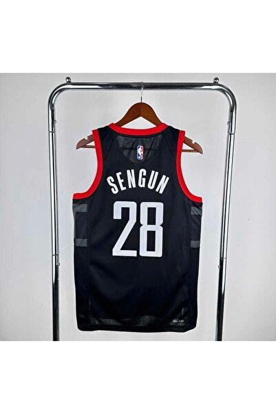 BREATHLESS H.o.u.s.t.o.n Rockets 2025 ALPEREN ŞENGÜN BASKETBOL FORMASI (BLACK)