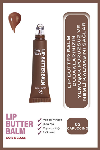 Golden Rose Lip Butter Balm No: 02 Cappuccino - Nemlendirici ve Parlatıcı Dudak Balmı