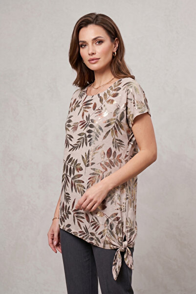 YXL COLLECTION Γυναικεία μπλούζα μεγάλου μεγέθους Lycra με λαιμόκοψη ποδηλάτο...