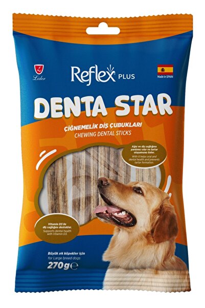 Reflex plus denta star çiğnemelik diş çubukları 2adet 270gr diş sağlığı deste...