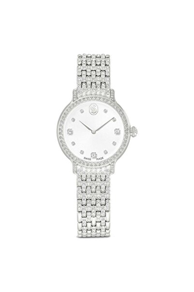 Swarovski Imber Saat İsviçre Üretimi Metal Bileklik Gümüş Rengi Paslanmaz Çelik