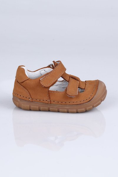 ELMA ŞEKERİ 1608 Genuine Leather Sandals-Brown - 19