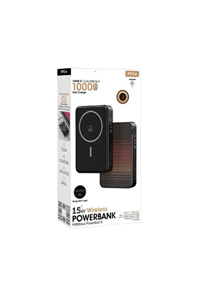 HİBOTEKNO 10.000 mAh 20W Kablosuz Şarj Özellikli Powerbank TYPCE GİRİŞ-Wırell...