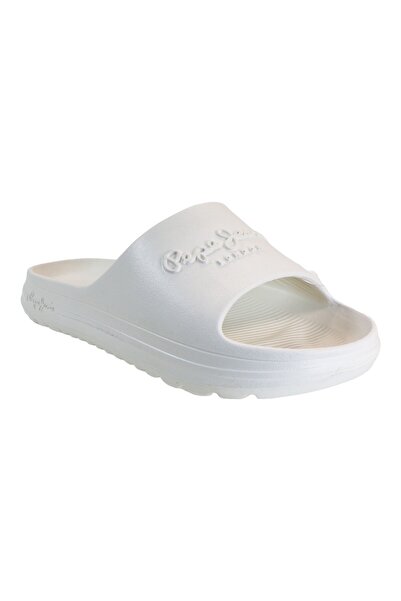 Pepe Jeans BEACH SLIDE UNISEX Παντόφλες PLS70131-801 Λευκό