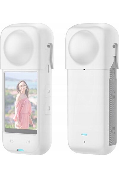 PULUZ Capac pentru lentilă + Carcasă de protecție din silicon pentru Insta360...