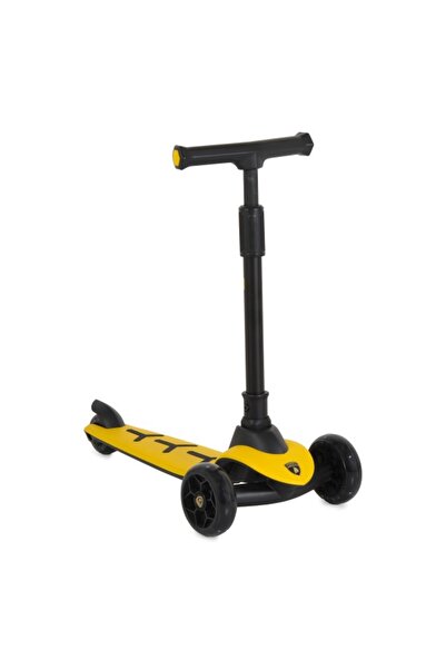 Lamborghini Trotineta Copii Pro Yellow, 3 Roți, LED, Direcție Gravitație, 50 ...