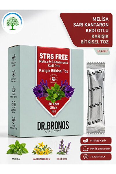 Çare Burada ÇareBurada | Dr. Bronos STRS FREE Melisa, Sarı Kantaron, Kedi otl...