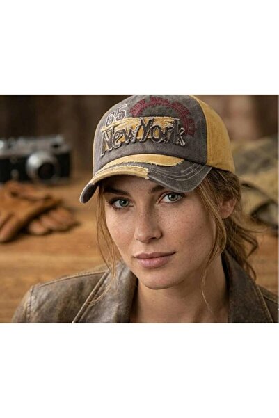 w white stars sports & wear Embroidered Washable Vintage Model Adjustable Unisex Colorful Hat