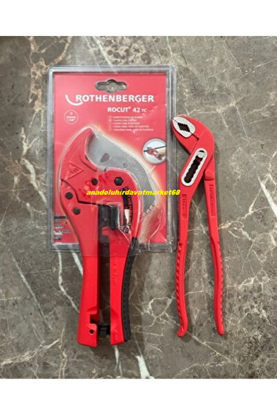 Rothenberger PRO X PPRC PLASTİK BORU KESME MAKASI 42MM AYARLI FORT PENSE 2Lİ SET
