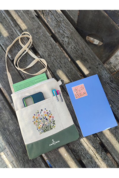 JANJAN Kitap Çantası,Kitap Kılıfı,Askılı Kitap Çantası,Tablet Çantası,Ebook Ç...
