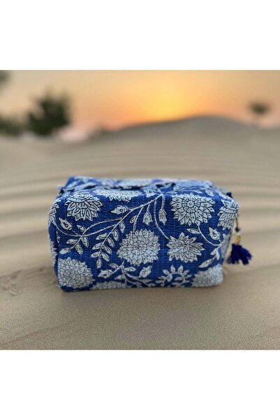 Tohfa Luxe Tufa Handmade Block Printed Pouch - Large