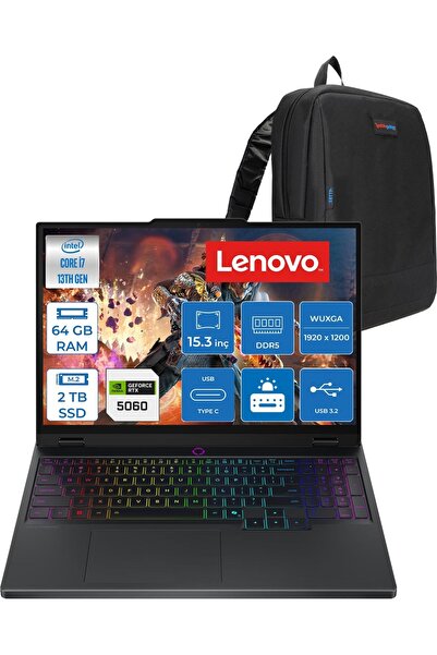LENOVO Legion 5 15IRX10 Intel Core I7-13650HX 64GB 2tb SSD 8GB/RTX5060/115W 1...