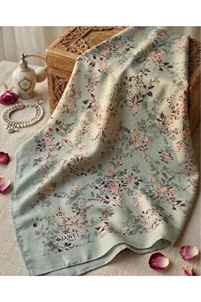 w white stars sports & wear Jawel Floral Motif Cotton Soft Shawl