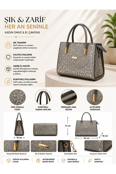 pololiza Women's / Mother's / Textured / Hand and Shoulder Bag / Stylish Dail...