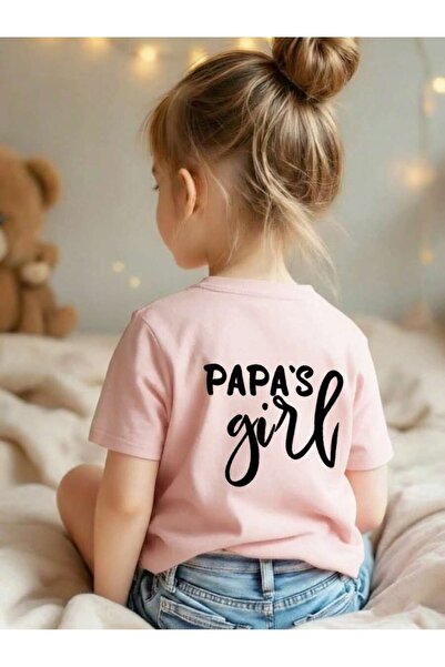 SVART WEAR تي شيرت للأطفال والمراهقين مطبوع عليه "Papa's Girl" برقبة دائرية 1...