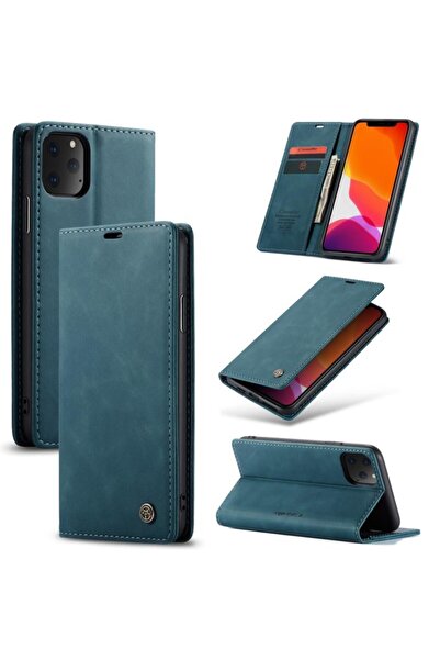 Caseme 013 Retro Θήκη Βιβλίο Green Blue (Apple iPhone 11 Pro Max)