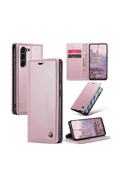 Caseme 003 Lite Leather Θήκη Βιβλίο Pink (Samsung Galaxy S24 5G)