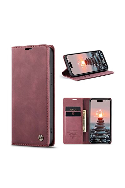 Caseme 013 Retro Θήκη Βιβλίο Red (Apple iPhone 15 Pro)