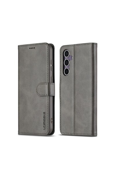 LC.IMEEKE Calf Texture Θήκη Πορτοφόλι Grey (Samsung Galaxy A16 4G / 5G)