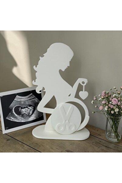Köpük Ultrason Fotoğraf Çerçeveli Hamile Anne Biblo | 3D Baskı Dekoratif Anı ...