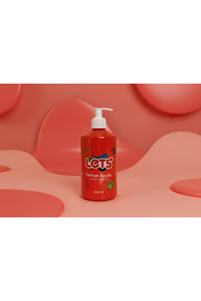 Lets Kırmızı Parmak Boya 500ml