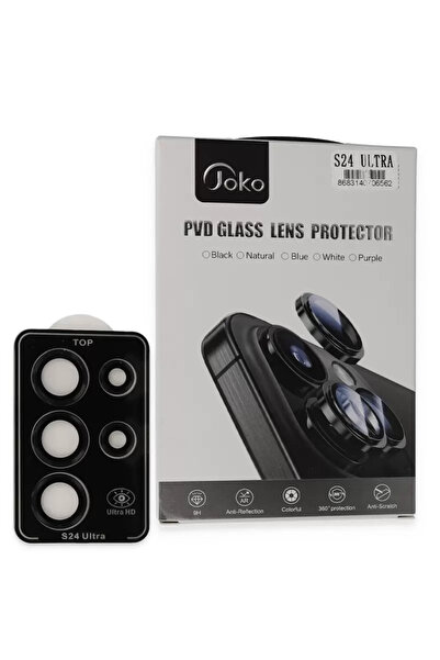 silky glows Galaxy S24 Ultra Compatible Pvd Metal Camera Lens Protector Black...