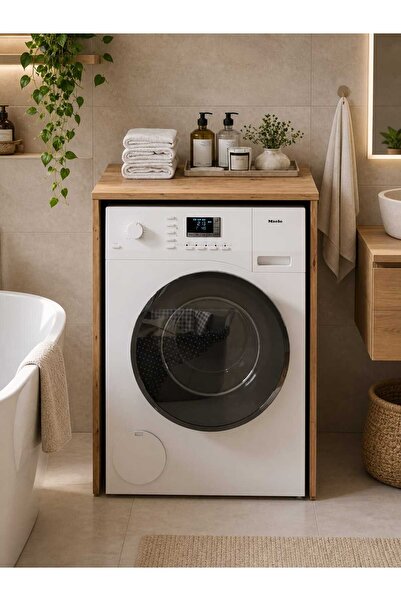 SADE KONSEPT DEKOR Çamaşır Makinası Dolabı Kurutma Makinası Dolabı Banyo Dola...
