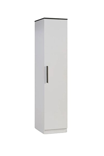 Palmera INFINITY 1 Kapaklı Modüler Gardırop LED Askılı 45 cm Mat Beyaz