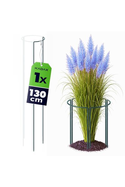 KADAX Țăruș de grădină, 1/3 cerc, 130 cm, oțel, verde, 1 buc.