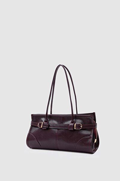 Shule Bags Enyola Vintage Baget Çanta Mürdüm