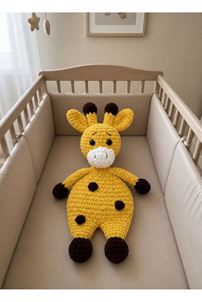 yes ticaret El Yapımız Zürafa Ördek Amigurumi Uyku Arkadaşı