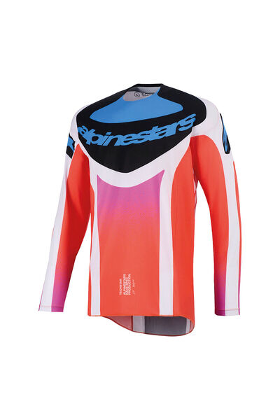 Alpinestars Techstar Knif Off-Road Motosiklet Jerseyi Gri Siyah Oranj