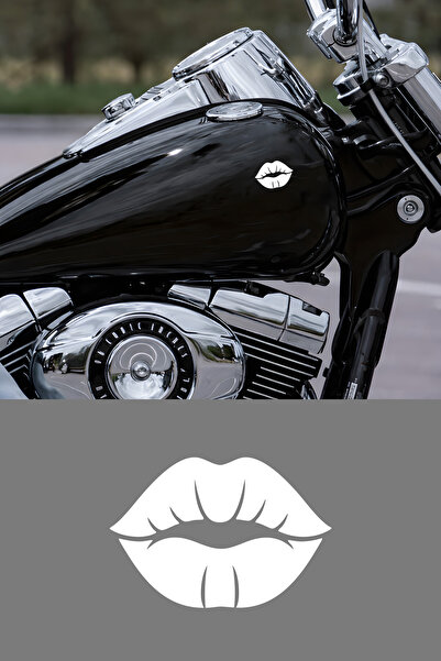 MIGNATIS Öpücük Oto Sticker - Dudak Sticker - Araba Motor Plaka Sticker 4,5x3cm
