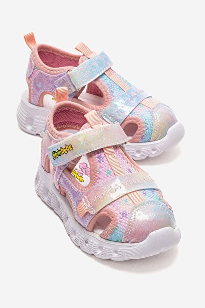 Şirin Bebe Unisex Çocuk Pudra Işıklı Anatomik Hafif Günlük Sandalet